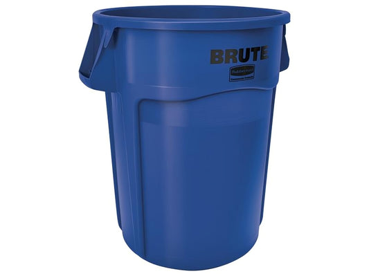 Rubbermaid BRUTE 44-Gallon Outdoor Blue Trash Container