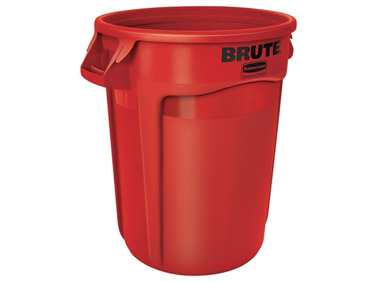 Rubbermaid Vented BRUTE 32-Gallon Red Trash Container
