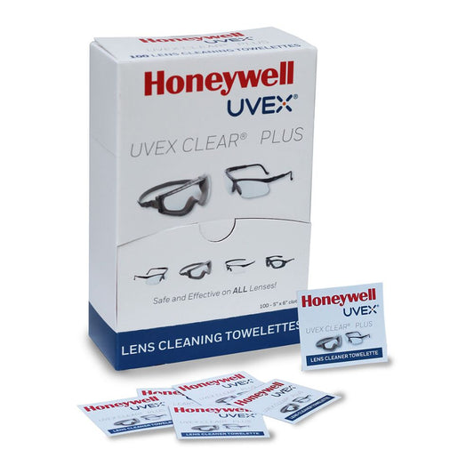 Uvex by Honeywell Clear Plus Towelettes, S470 - Box of 100