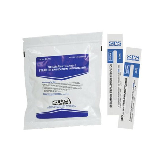 STEAMPlus™ Class 5 Steam Sterilization Integrator Strip, 4", 8 × 6 × 1 in, 1 lbs, SSI-100 - Pack of 100