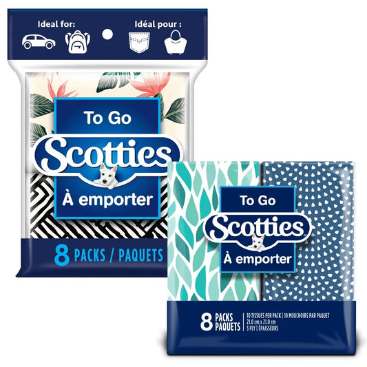Scotties® To Go Premium 3-Ply Facial Tissues, 86910 – Slim Pack