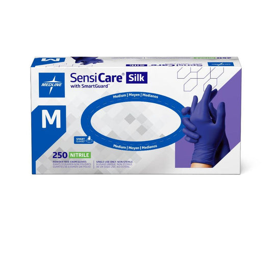SensiCare Exam Glove, Nitrile, Extended Cuff, Medium - Box of 50