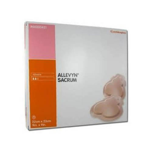 Smith & Nephew ALLEVYN™ Adhesive Hydrocellular Foam Dressing, Sacrum, 22cm x 22cm