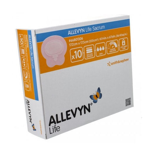 Smith & Nephew ALLEVYN™ Life Advanced Foam Wound Dressing (5-Layer), Sacrum, Small, 17.2cm x 17.5cm