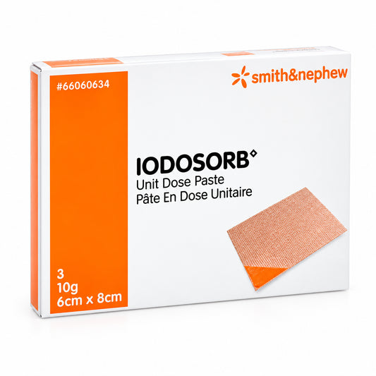 Smith & Nephew IODOSORB™ Cadexomer Iodine Paste Dressing, 6cm x 8cm, 10gm, 66060634