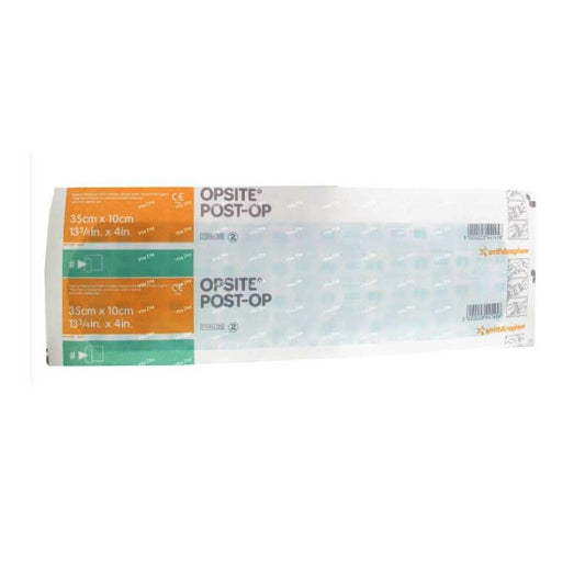 Smith & Nephew OPSITE™ Post-Op Transparent Waterproof Dressing, with Absorbent Pad, 35cm x 10cm