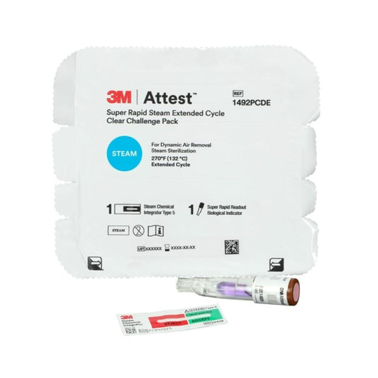 Attest™ Steam Extended Cycle Clear Challenge Pack - Case of 24