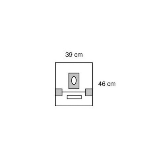 Steri-Drape™ Surgical Drape, 10cm x 12.5cm Adhesive, Small - Clear