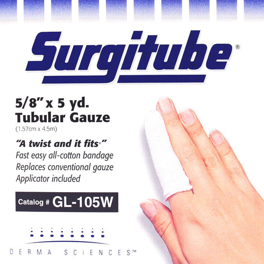 SURGITUBE Tubular Gauze 5yd x 5/8" - Small Fingers and Toes (Case of 12)