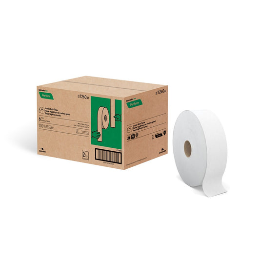 Cascades Pro Perform™ Toilet Paper, Jumbo Roll, 2 Ply, 1400' Length, T260