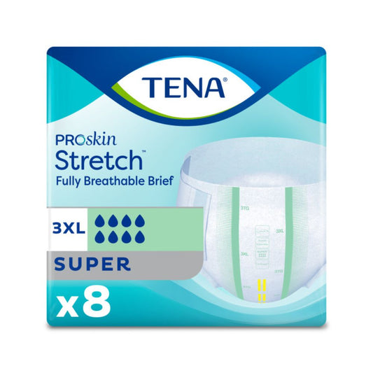 TENA ProSkin Unisex Ultra Stretch Incontinence Fully breathable Briefs - 3XL