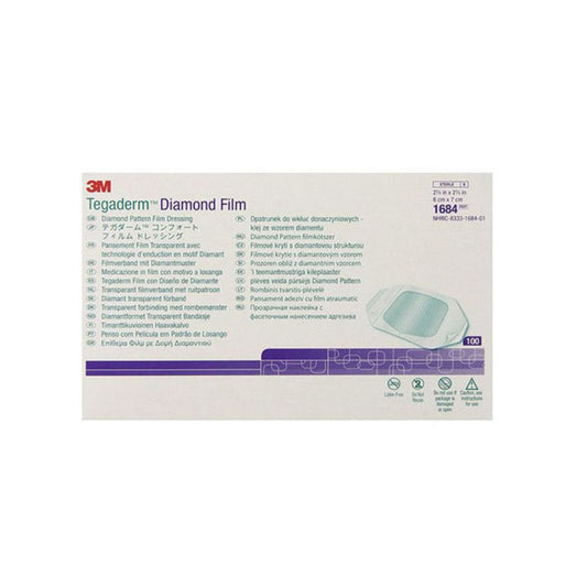 Tegaderm™ Film Dressing, Diamond Pattern, 2-3/8" x 2-3/4"