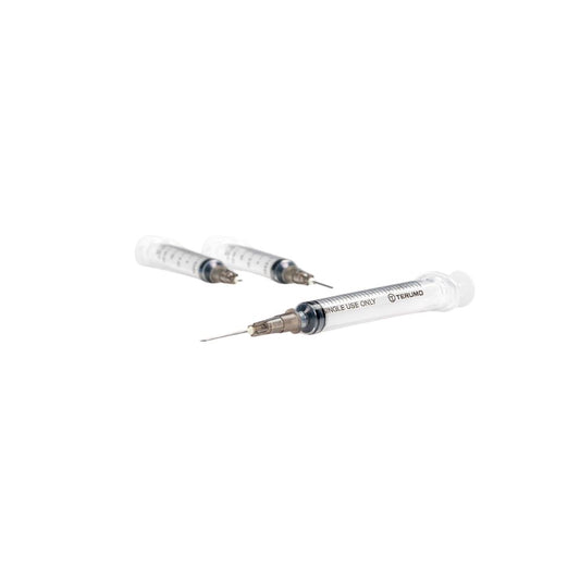 Hypodermic Syringe with Needle – 3cc Luer Lock, 25G x 1"
