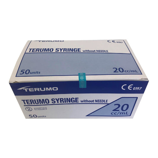 Terumo 20ml Luer Lok Tip Syringe- Box of 50