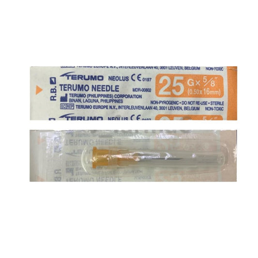 Terumo Hypodermic Thin Wall Needle 25G x 5/8", NN2516