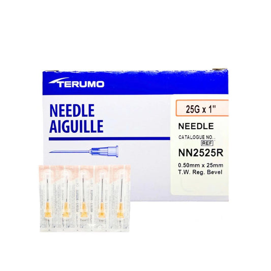 Terumo® Standard Hypodermic Needle, 25G x 1", Orange