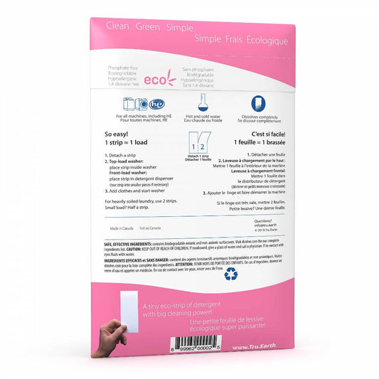 TRU EARTH ECO-STRIPS LAUNDRY DETERGENT (BABY) - 32 LOADS