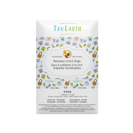 Tru Earth Beeswax - 4 Snack Bags
