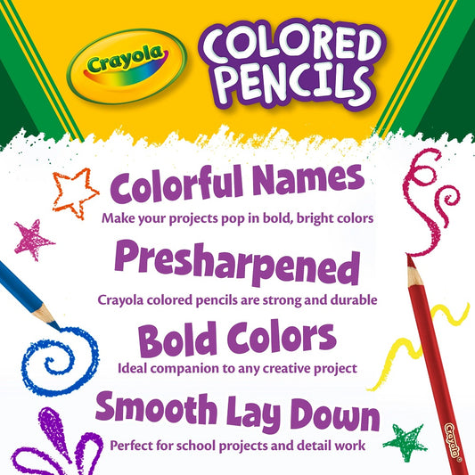 Crayola 240 Count Coloured Pencils Classpack - Case of 4 Boxes