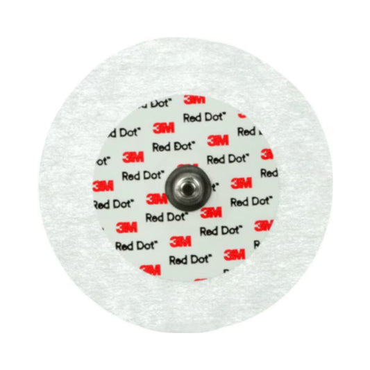 3M Red Dot Micropore Paper Tape Monitoring Electrode, Adult 2.4 - Bag of 50