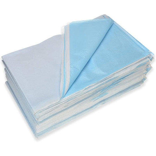 Stretcher Sheets, Disposable Tissue / Poly Flat Stretcher Sheet, Blue, 40" x 90"- 24335