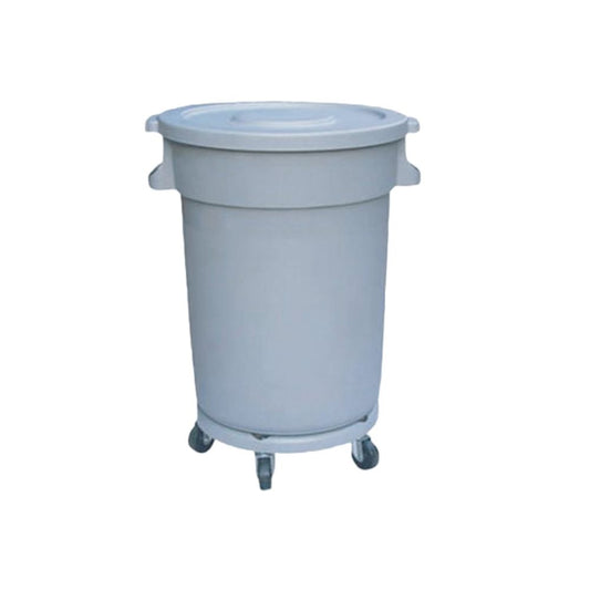 Victoria Bay VBCT32DA Trash Can with Lid and Rolling Base, 120L- Case of 4