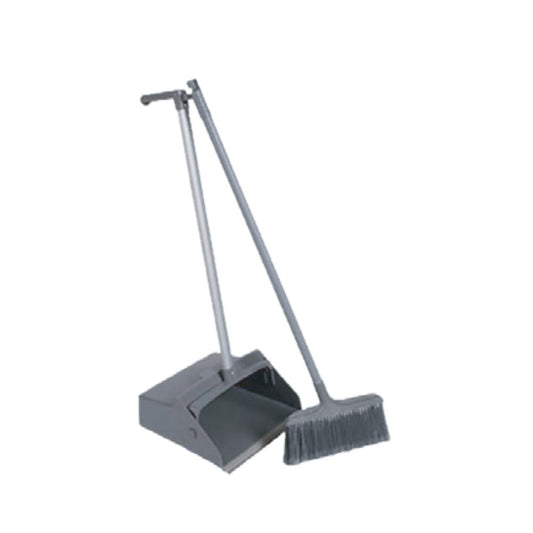 Victoria Bay VBLPB35A Lobby Dustpan, 35" x 11.5", w/ Handle and Broom - Case of 6