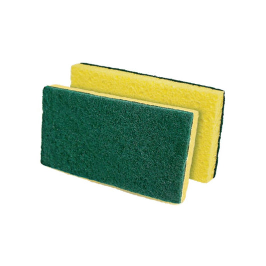 Victoria Bay VBSP36ME Sponge Scrub, 3 x 6", Green, Medium Duty- Case of 40