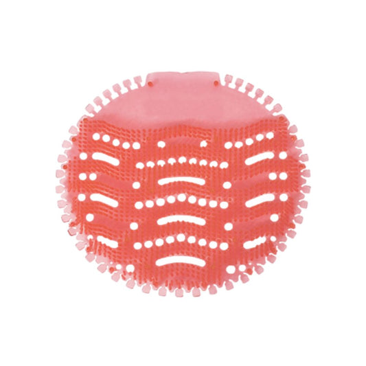 Victoria Bay VBUB7501 3D Urinal Mats, 18 x 18 cm, Red, Apple Scent - Case of 10