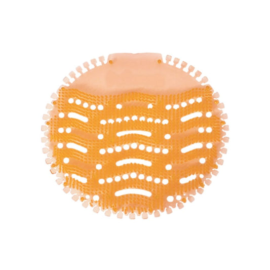 Victoria Bay VBUB75101 3D Urinal Mats, 18 x 18 cm, Orange, Orange Scent - Case of 10