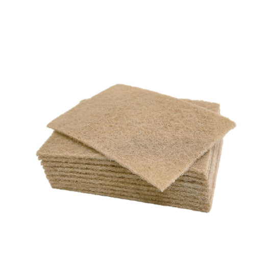 Victoria Bay VBSP69EMN Eco Coconut Fiber Scouring Pad, 6 x 9", Brown - Case of 400