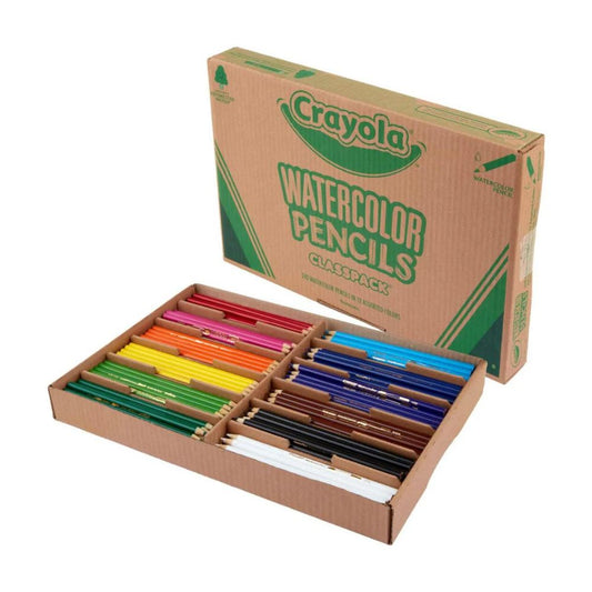 Crayola Watercolor Pencils Classpack, 240Ct, 12 Colors