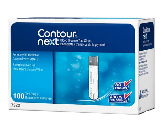 Contour Next Blood Glucose Test Strips (100 Count) - 7322