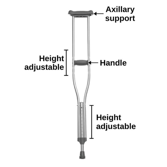 Adjustable Crutches - Aluminum