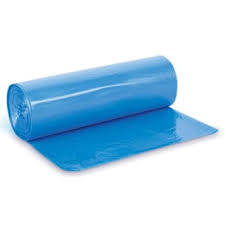 Garbage Bags, Coreless Roll Can Liners, Blue - 40-45 Gal