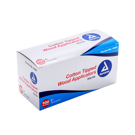 Dynarex Sterile Cotton-Tipped Applicator, 6"