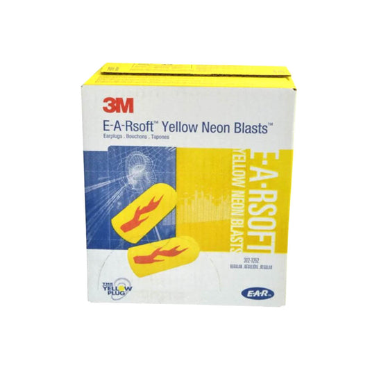 3M™ E-A-Rsoft Yellow Neon Blasts Earplugs, 312-1252