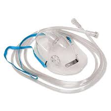 Oxygen Mask - Adult Medium Concentration Mask with 7' (2.1 m) Sure Flow Tubing