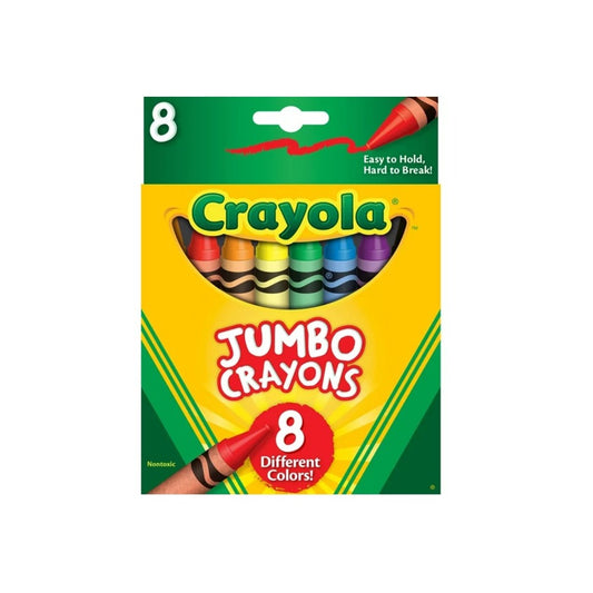 Crayola 8 Count Jumbo Crayons - Case of 12