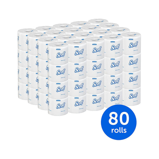 Scott® Standard Toilet Paper, 80 Rolls, 13217