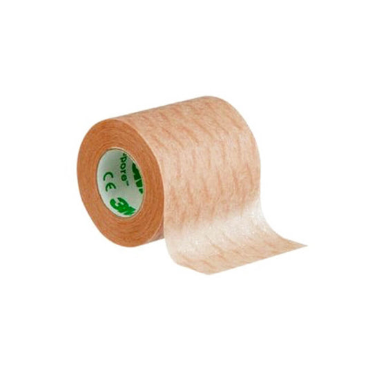 3M Micropore Tan Surgical Tape, 2 in x 10 yd, Box of 6 Rolls