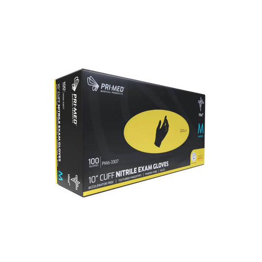 Primed 10.5" Cuff Nitrile Exam Gloves Vital™