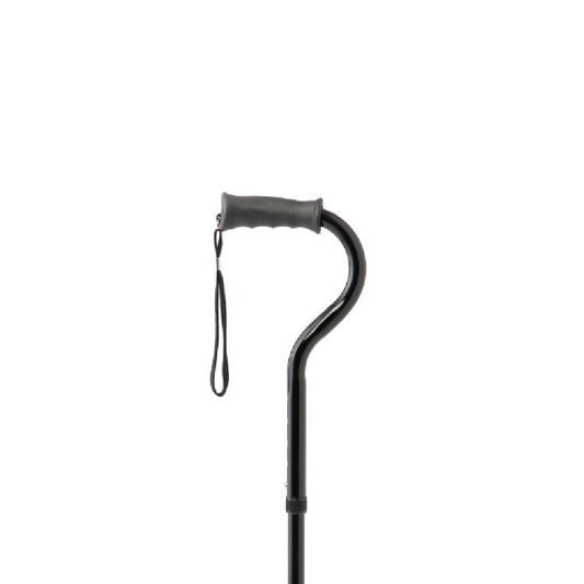 Medline 4-Point Quad Offset Folding Hybrid Cane Black 1Ct
