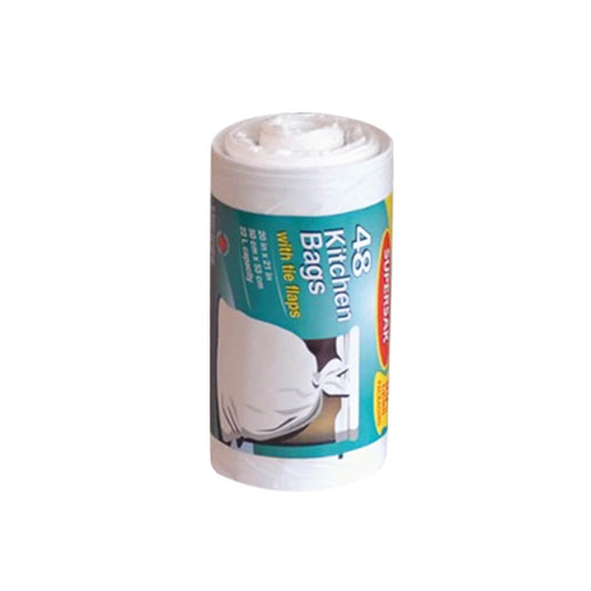 Kitchen Garbage Bags With Tie Flap Closure