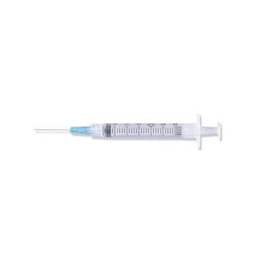 3mL BD Luer-Lok Syringes with Needle 25G x 1 in. - Box of 100