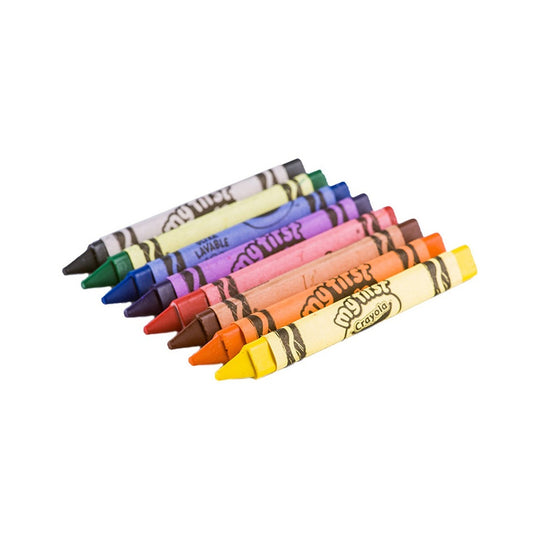 Crayola 8 Count Anti Roll Triangular Crayons - Case of 24 Boxes