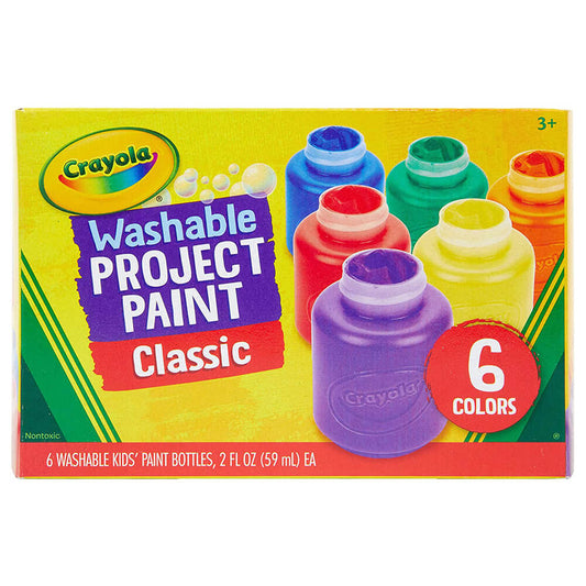 Crayola Washable Paint Jars Count Of 6 59Ml