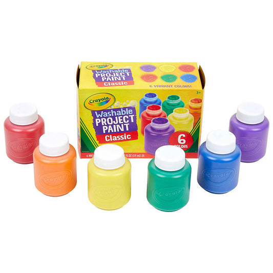 Crayola Washable Paint Jars Count Of 6 59Ml