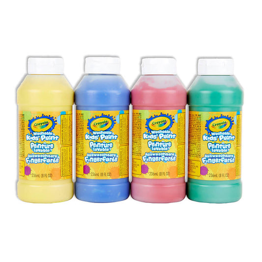 Crayola 4 Count Washable Paint - Case of 4 Sets