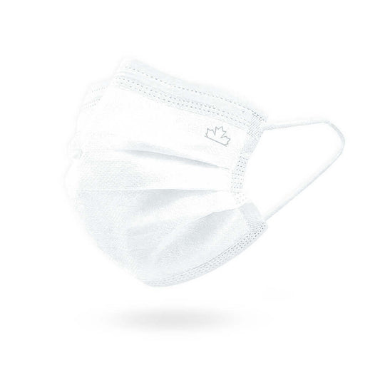 A medical level 3 white face mask